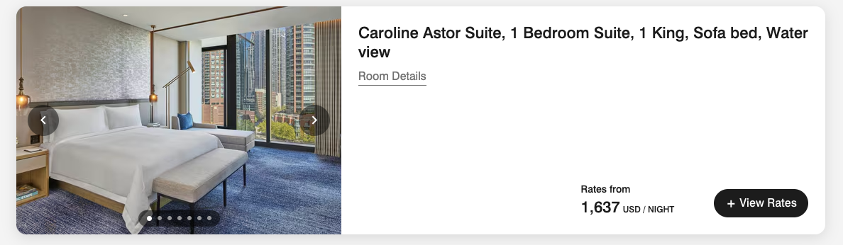 Caroline Astor Suite St. Regis Chicago