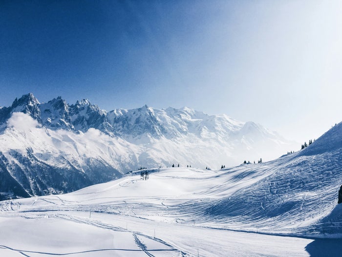 Chamonix snowy mountains Chamonix snowy mountains