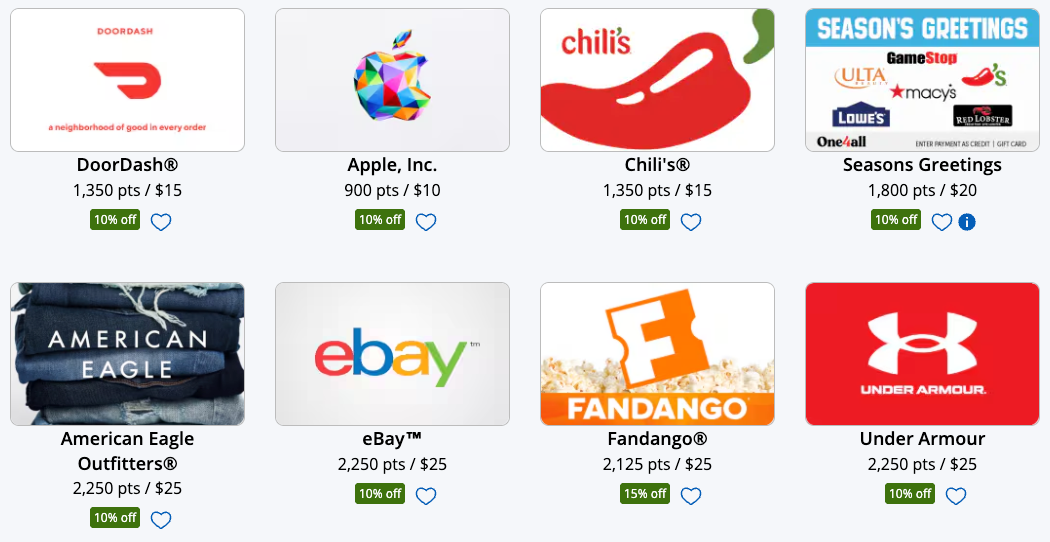 Chase gift card redemption promo November 2025