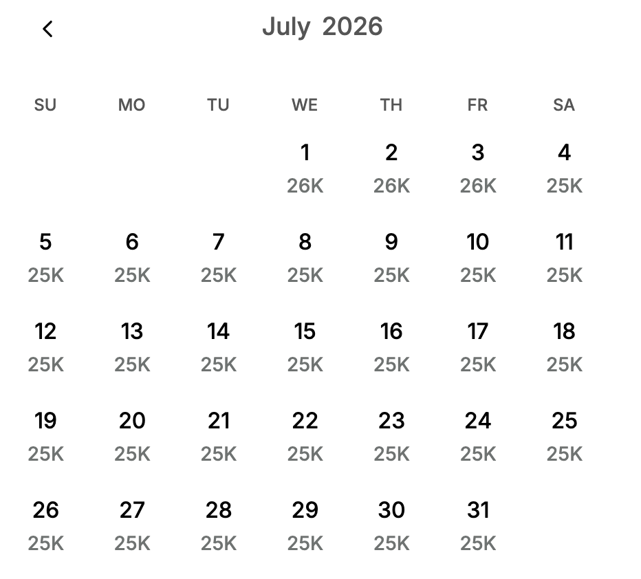 Ciel Dubai Award Rates Ciel Dubai Award Rates
