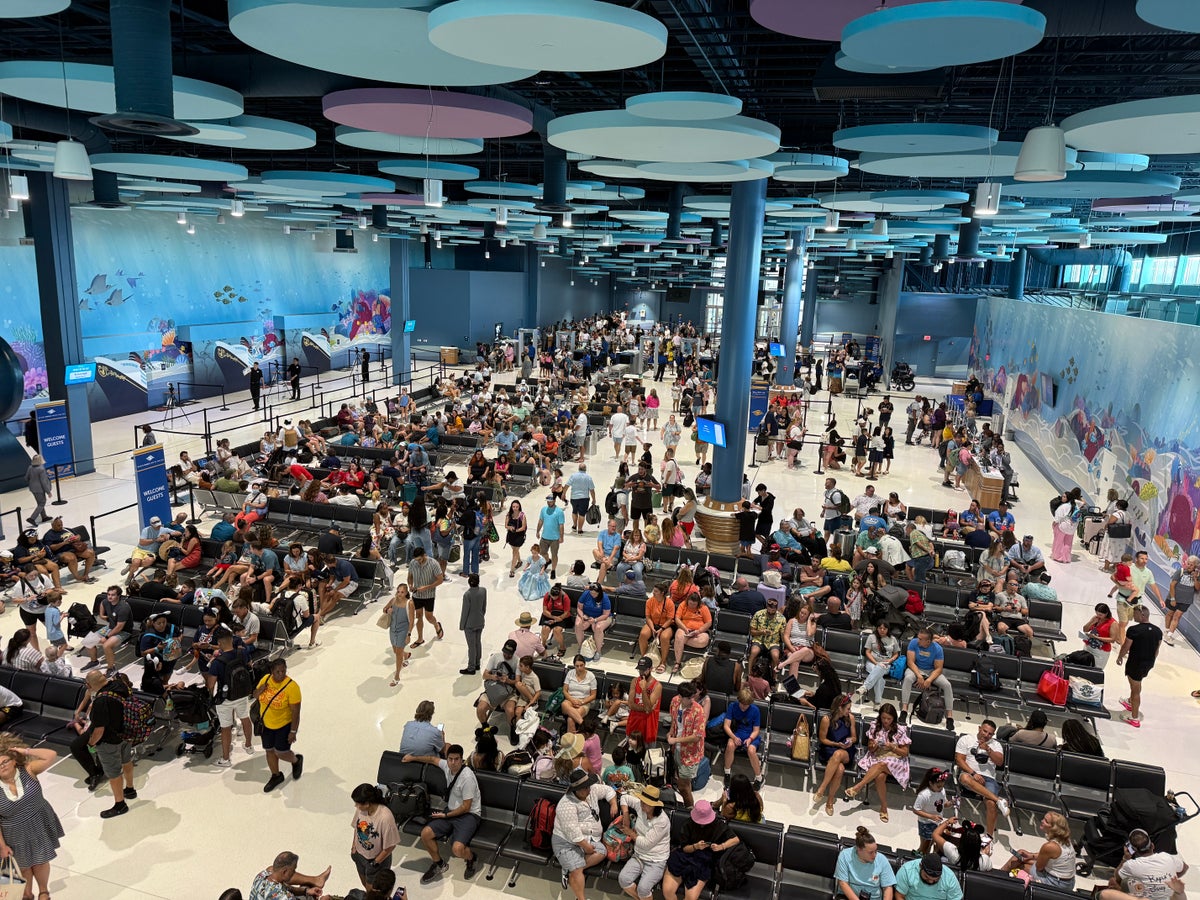 DIsney Cruise Line Waiting Area