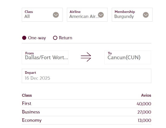 Dallas to Cancun