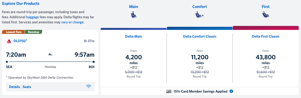 Delta SkyMiles sale November 2025 SEA BOI
