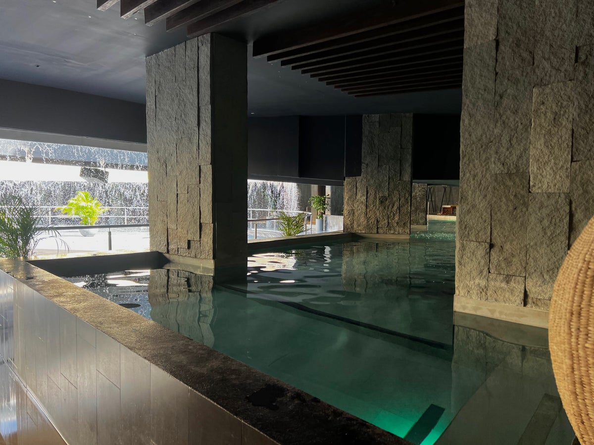 Dreams Bahia Mita spa looking out at waterfall