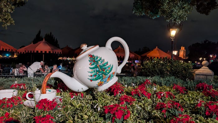 EPCOT Christmas tea set