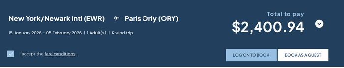 EWR ORY La Compagnie 1