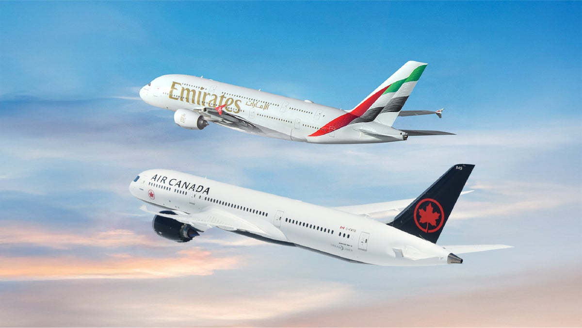 Emirates and Air Canada strategic partnership