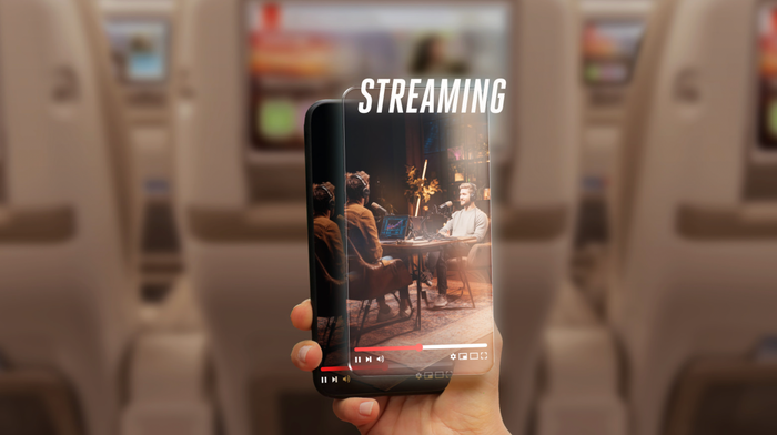 Emirates streaming via Starlink