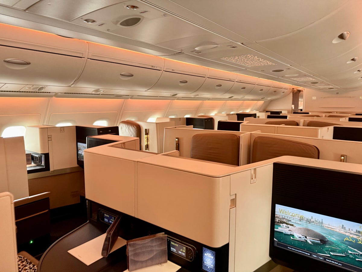 Etihad A380 Business Class cabin Etihad A380 Business Class cabin