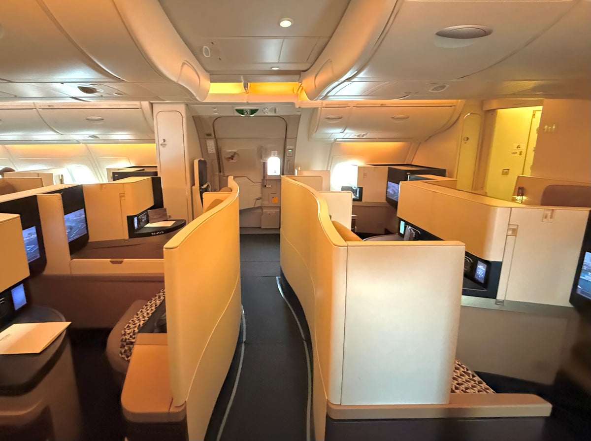 Etihad A380 Business Class cabin partition Etihad A380 Business Class cabin partition