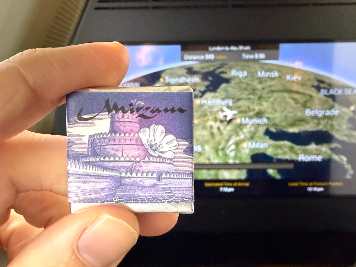 Etihad Business Class coffee chocolate Etihad Business Class coffee chocolate