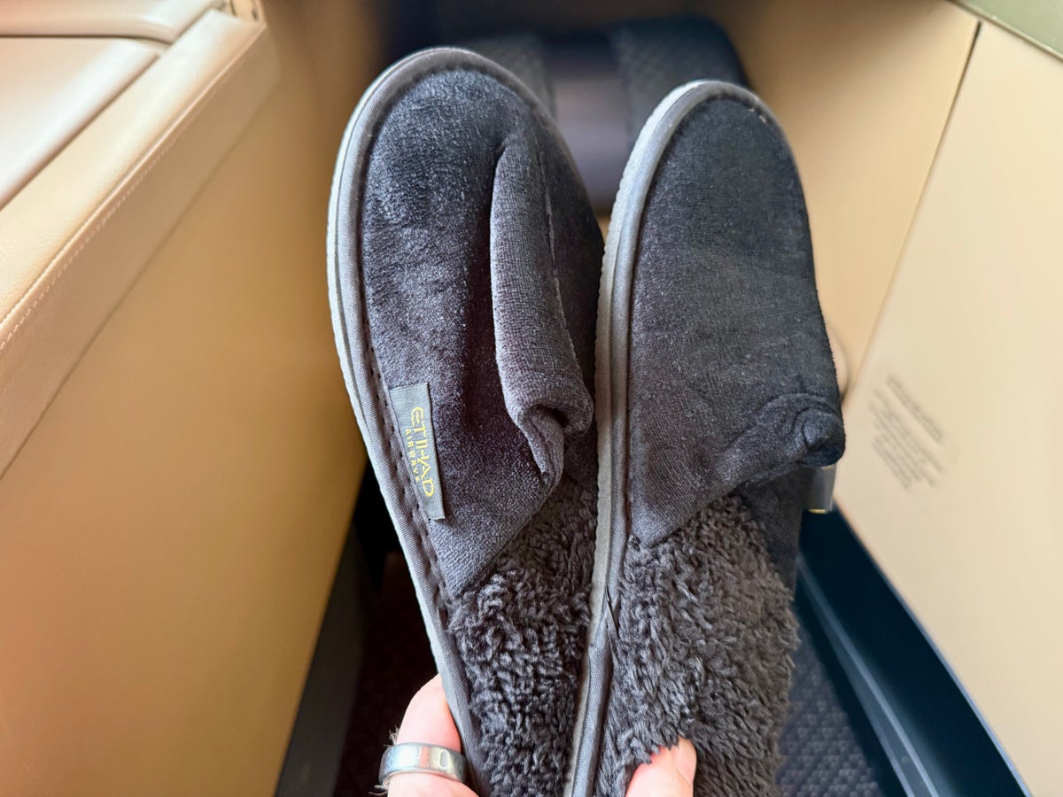Etihad Business Class slippers Etihad Business Class slippers