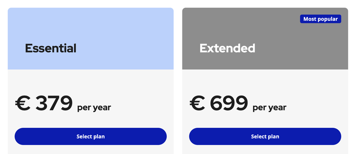 Flying Blue Extra membership prices