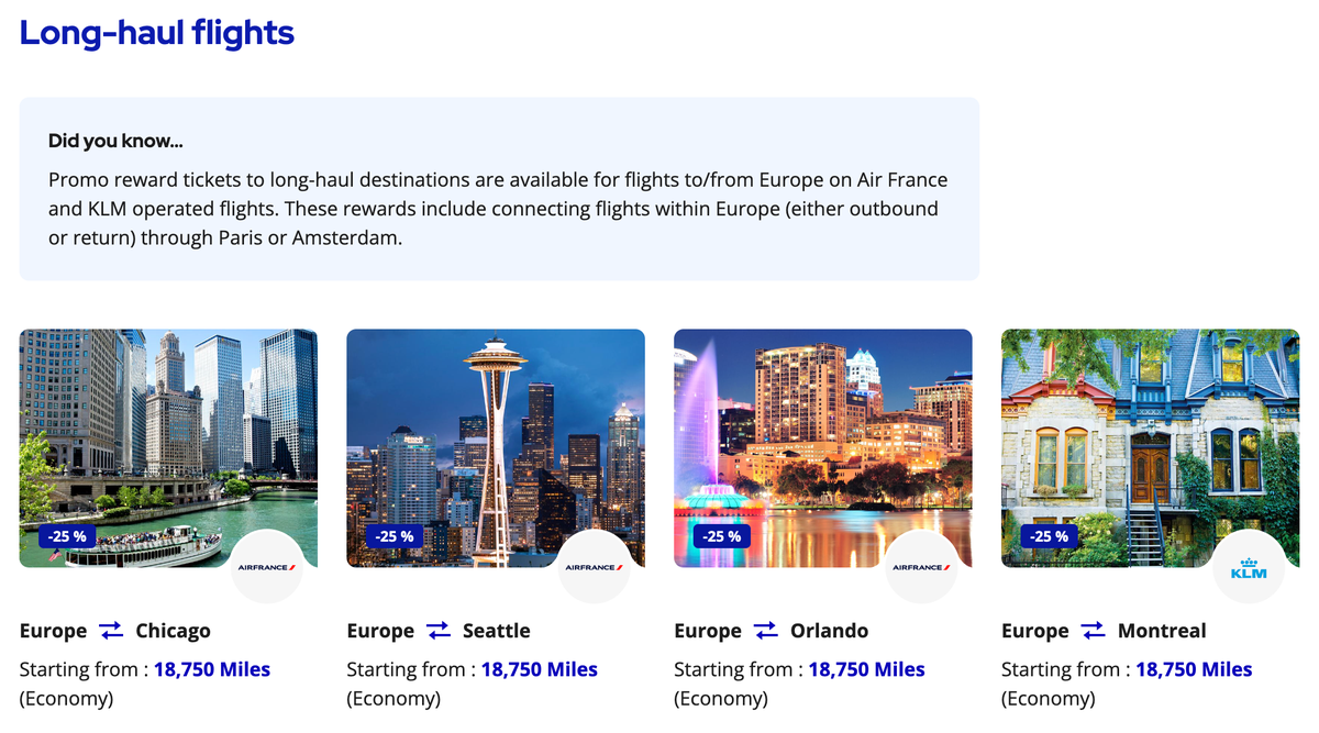 Flying Blue Promo Rewards long haul options November 2025 Flying Blue Promo Rewards long haul options November 2025