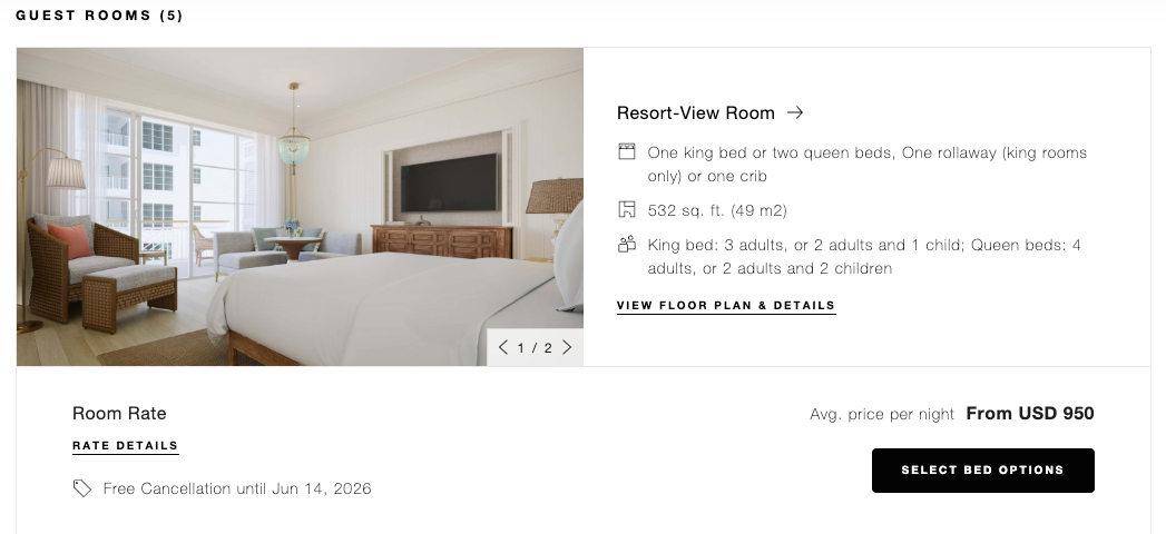 Four Seasons Naples Cash Rates