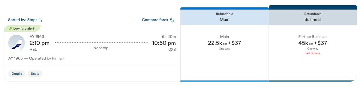 HEL DXB Alaska Atmos redemption HEL DXB Alaska Atmos redemption
