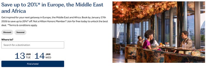 Hilton Winter Weekend sale Hilton Winter Weekend sale