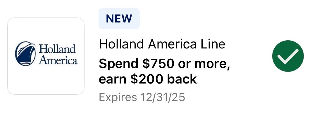 Holland America Amex Offer