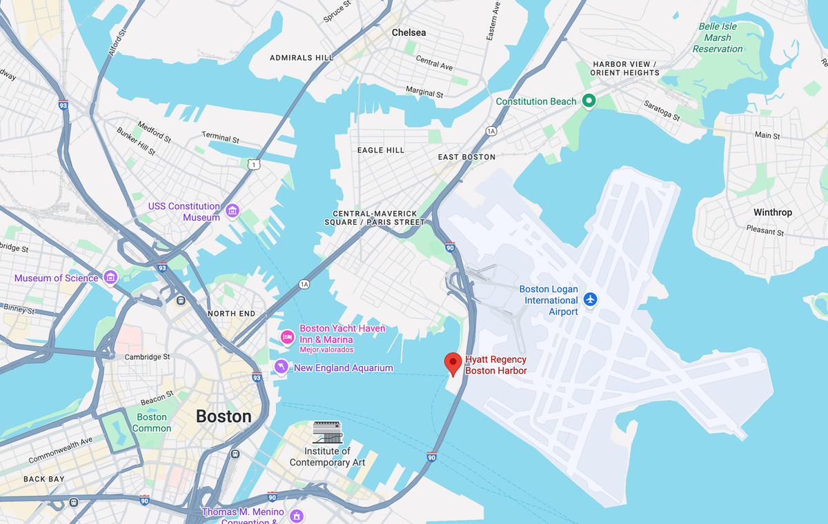 Hyatt Regency Boston Harbor location