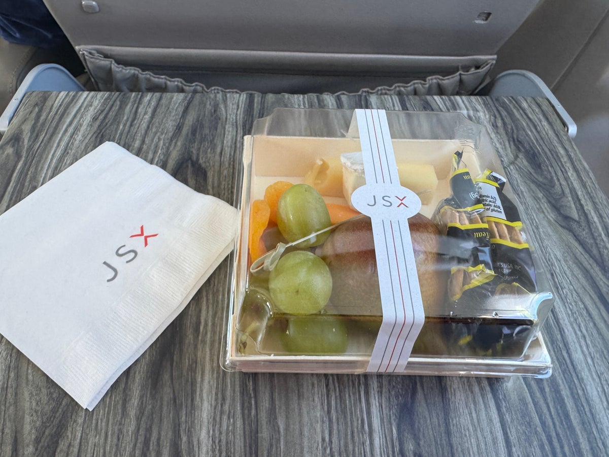 JSX Snack Infliight Cheese box JSX Snack Infliight Cheese box