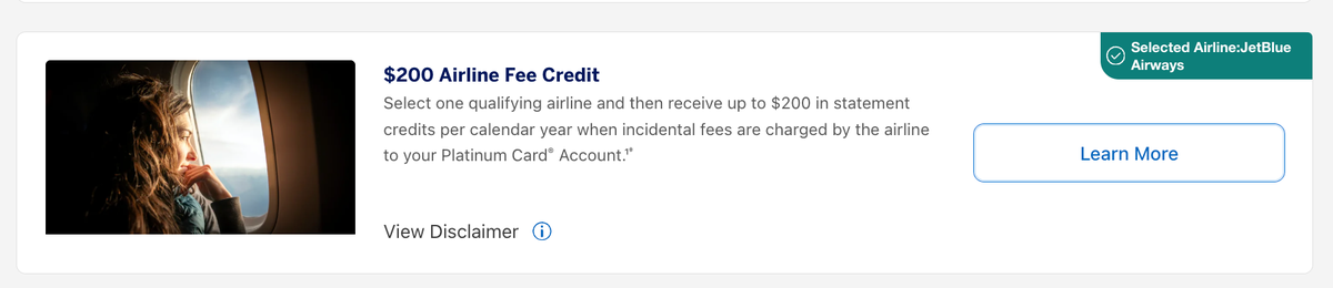 Jetblue airline choice selection