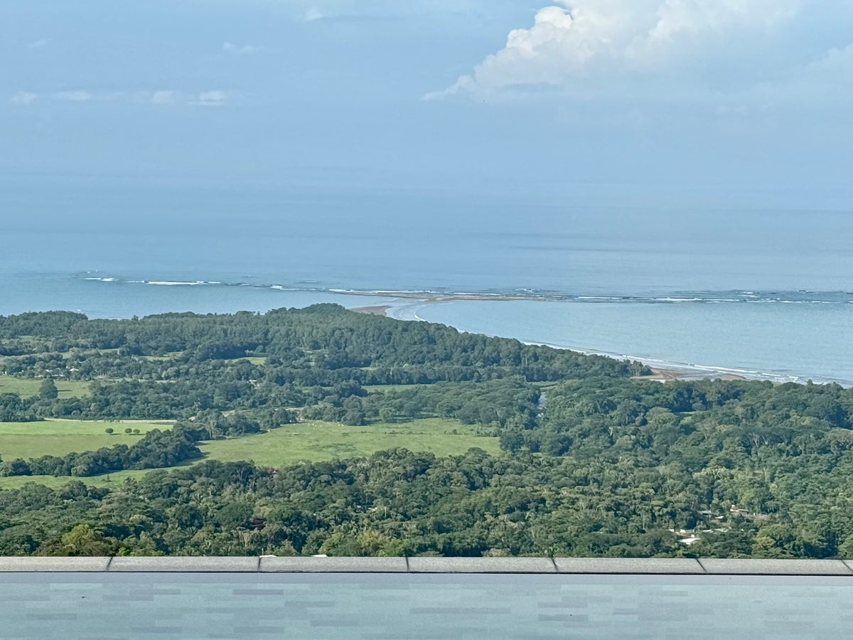 Kura Boutique Costa Rica whale tail from infinity pool