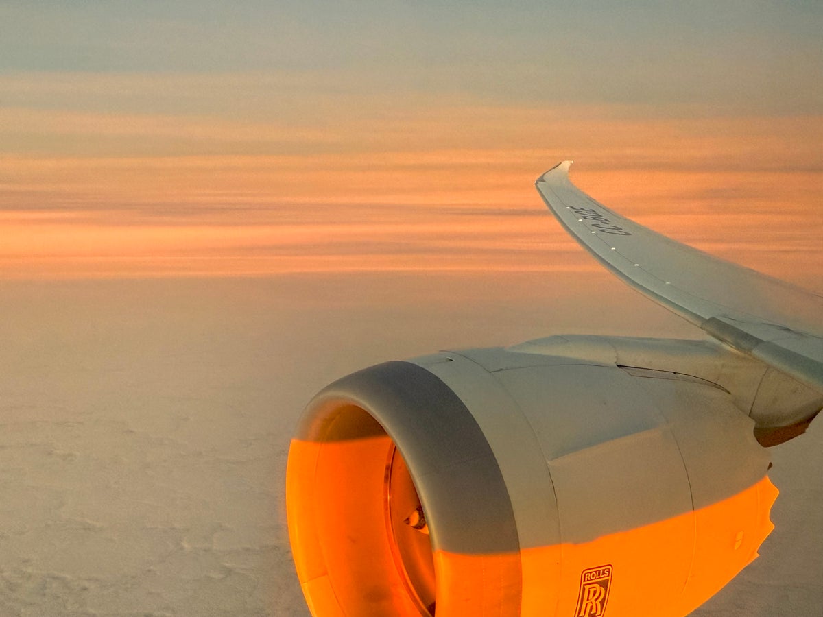 LATAM Dreamliner 787 wing view LATAM Dreamliner 787 wing view