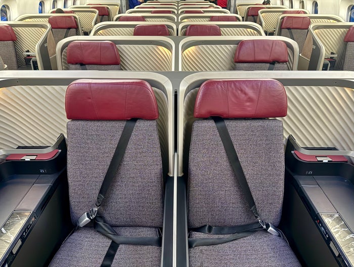 LATAM Dreamliner business class cabin LATAM Dreamliner business class cabin