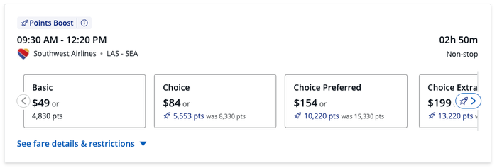 Las Vegas to Seattle Points Boost Rates on Southwest Las Vegas to Seattle Points Boost Rates on Southwest