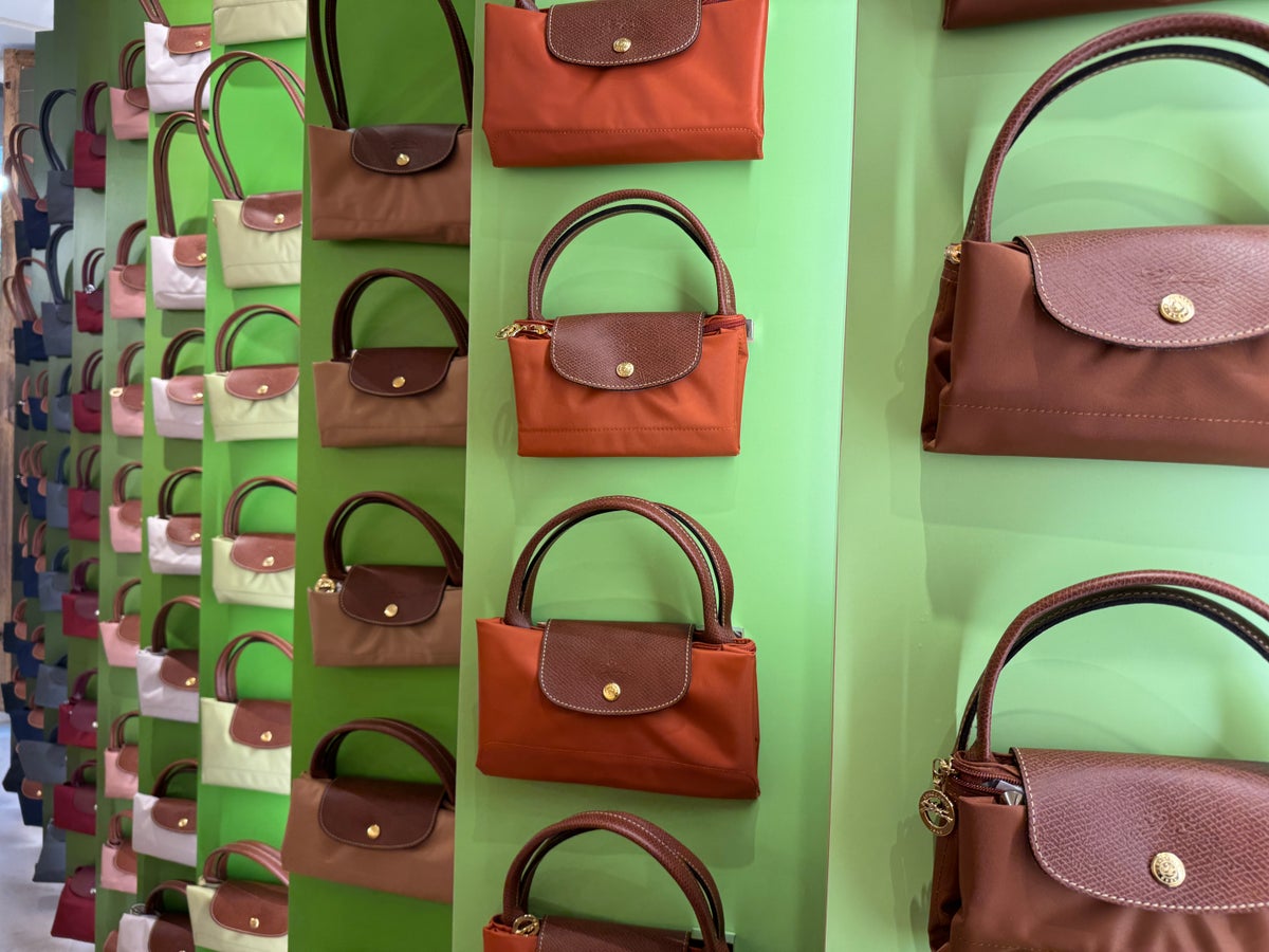 Longchamp purse wall