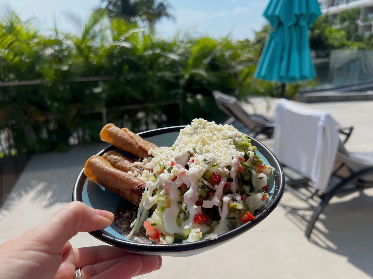 Lunch by the pool at Dreams Bahia Mita