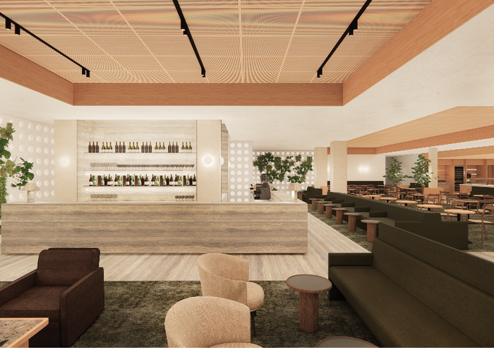 New Auckland Qantas Lounge bar 1