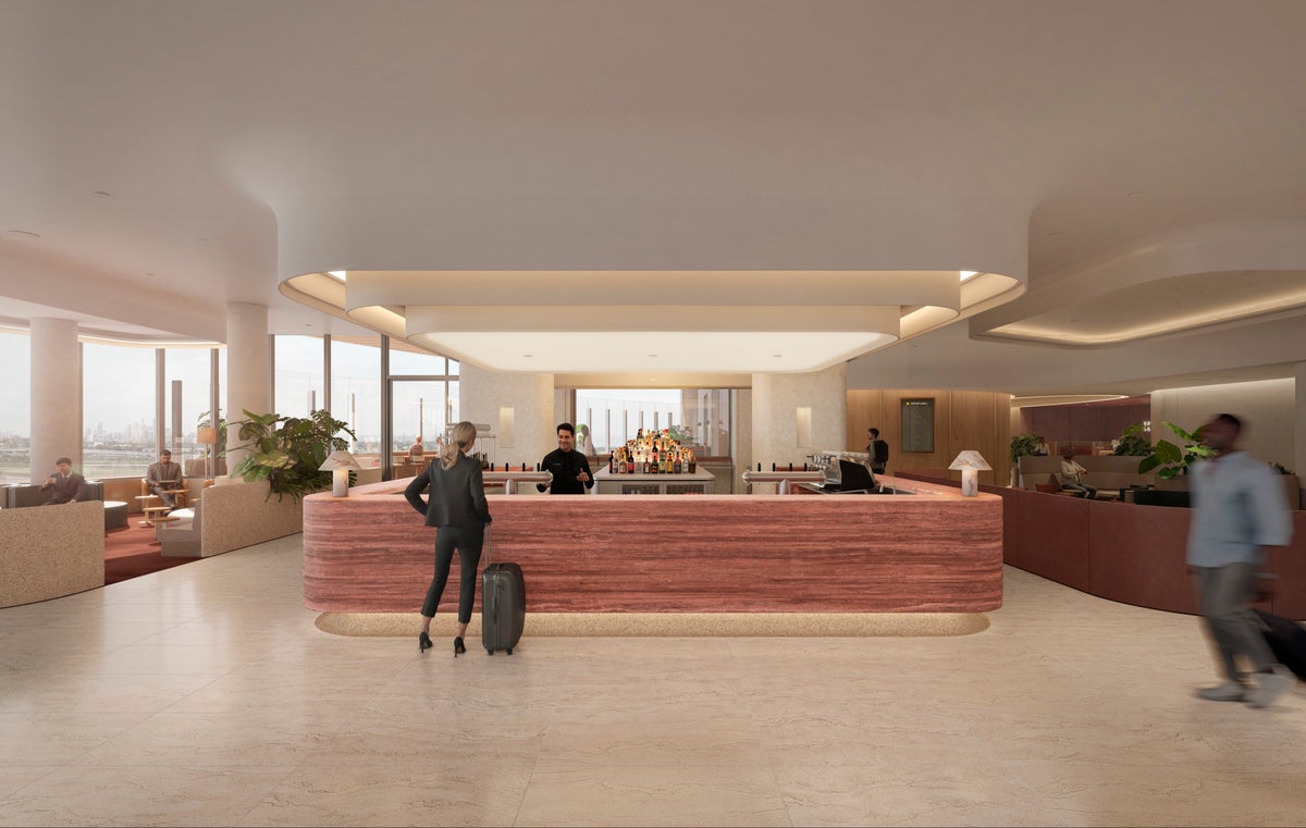 New Sydney Qantas Lounge bar New Sydney Qantas Lounge bar