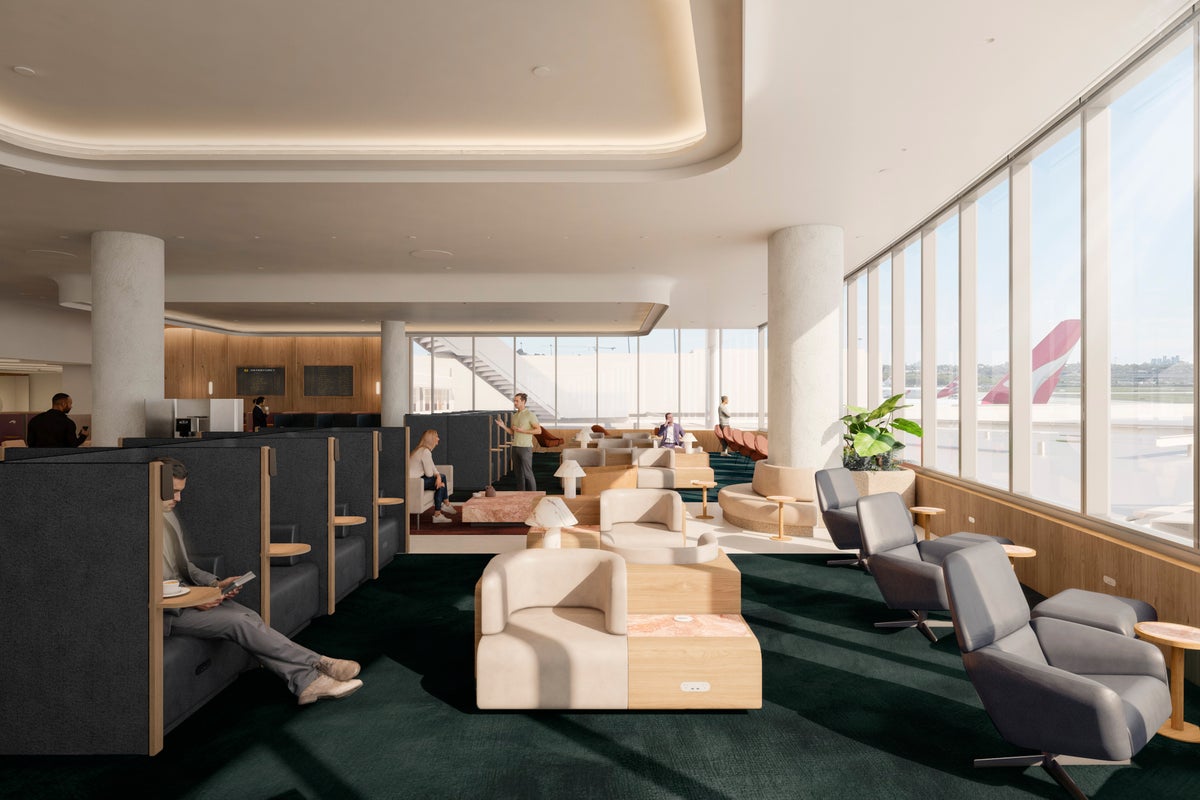 New Sydney Qantas Lounge seating