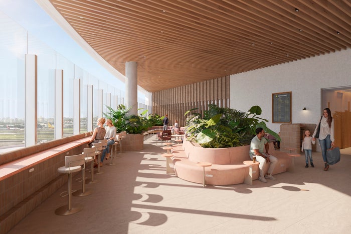 New Sydney Qantas Lounge with Sky Terrace