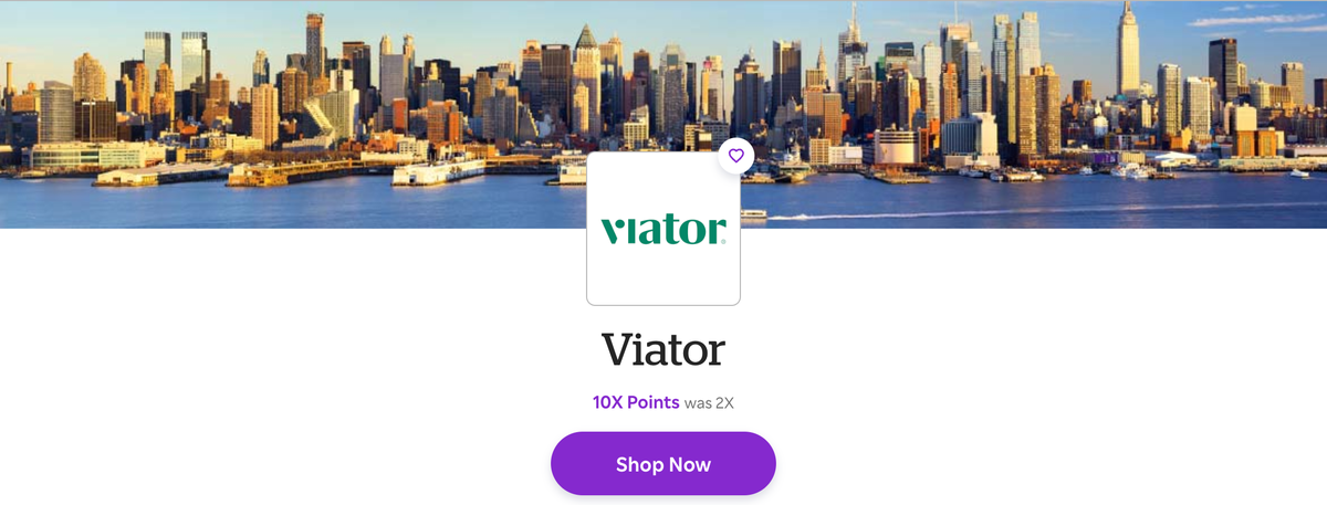 Rakuten 10x Viator earnings November 2025