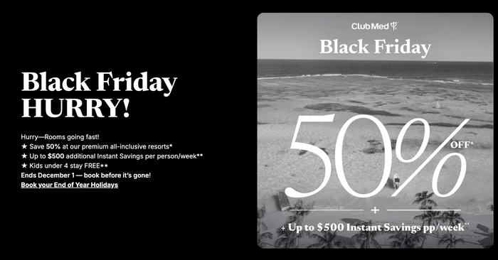 Club Med Black Friday offer Club Med Black Friday offer