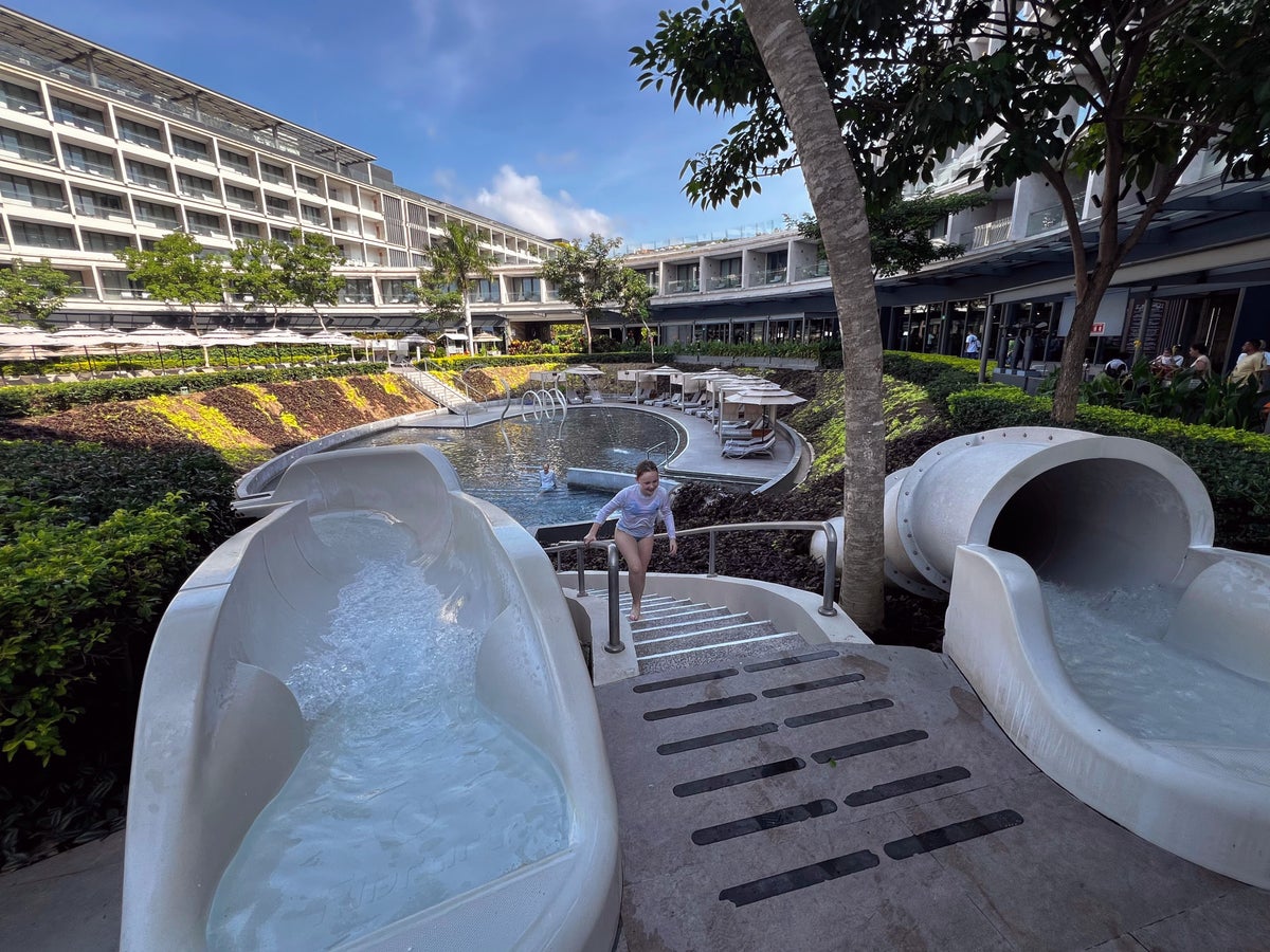 Smaller water slides at Dreams Bahia Mita