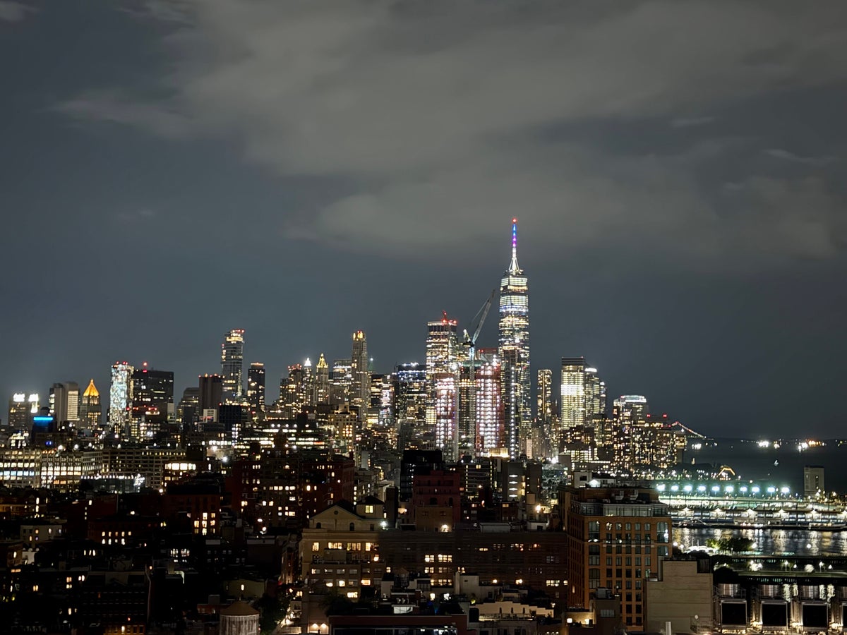 The Standard Highline New York skyline at night