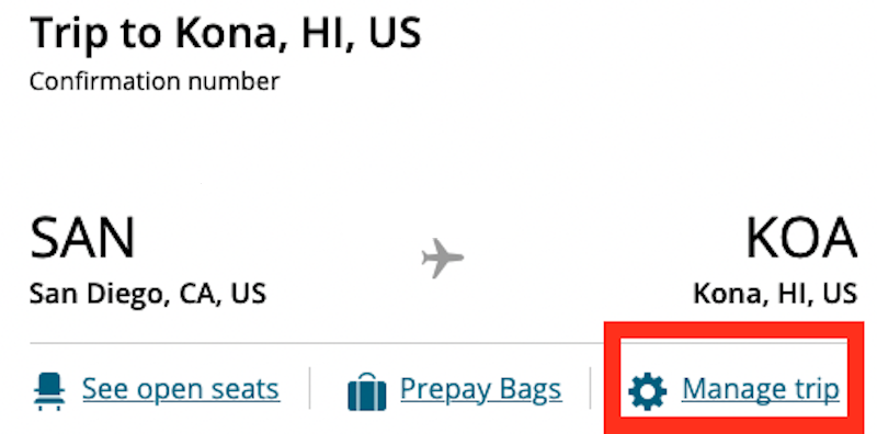 United manage trip option United manage trip option