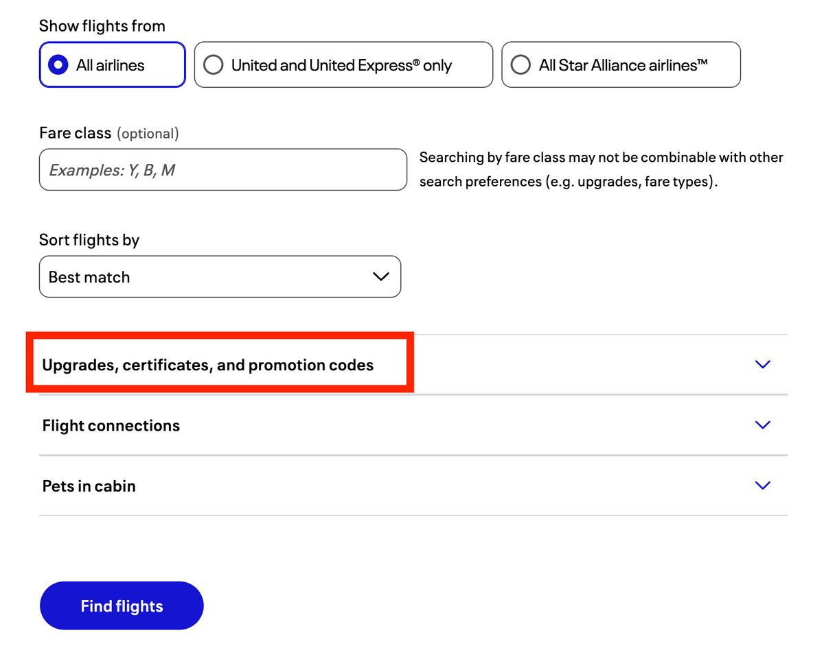 United upgrades certificates option United upgrades certificates option