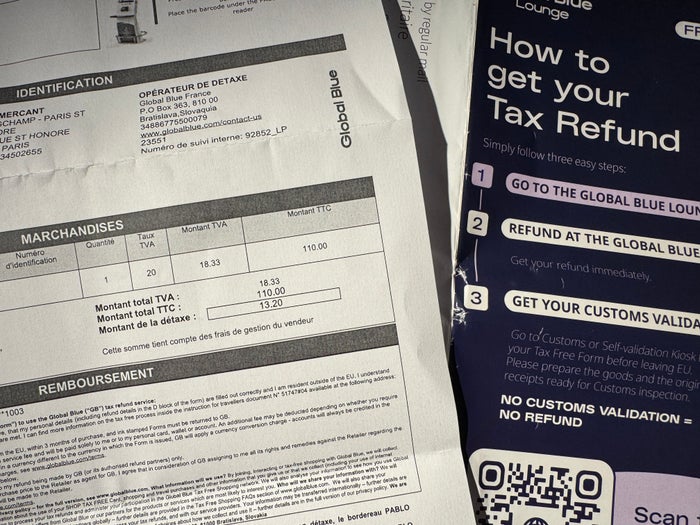VAT paperwork VAT paperwork