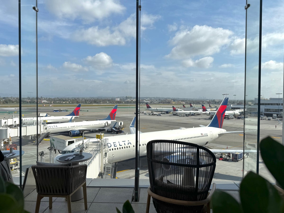 View from Delta One Lounge at LAX
