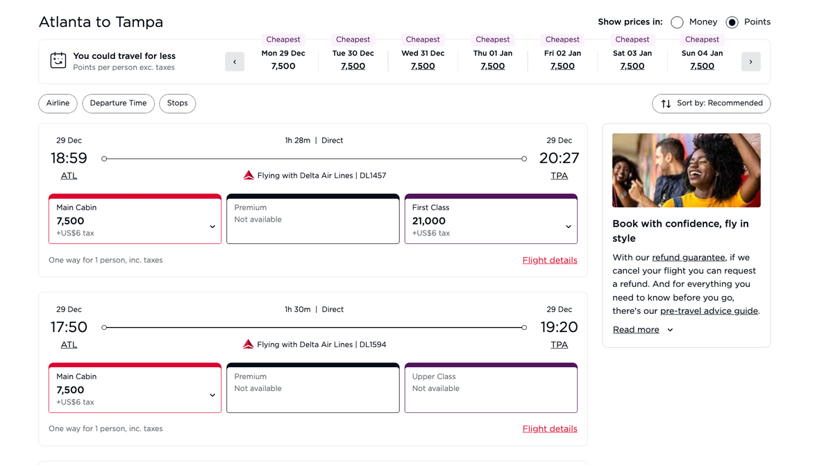 Virgin Atlantic ATL TPA