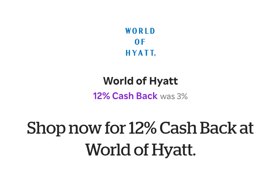 World of Hyatt cash back with Rakuten World of Hyatt cash back with Rakuten