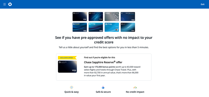 chase preapproved screen chase preapproved screen