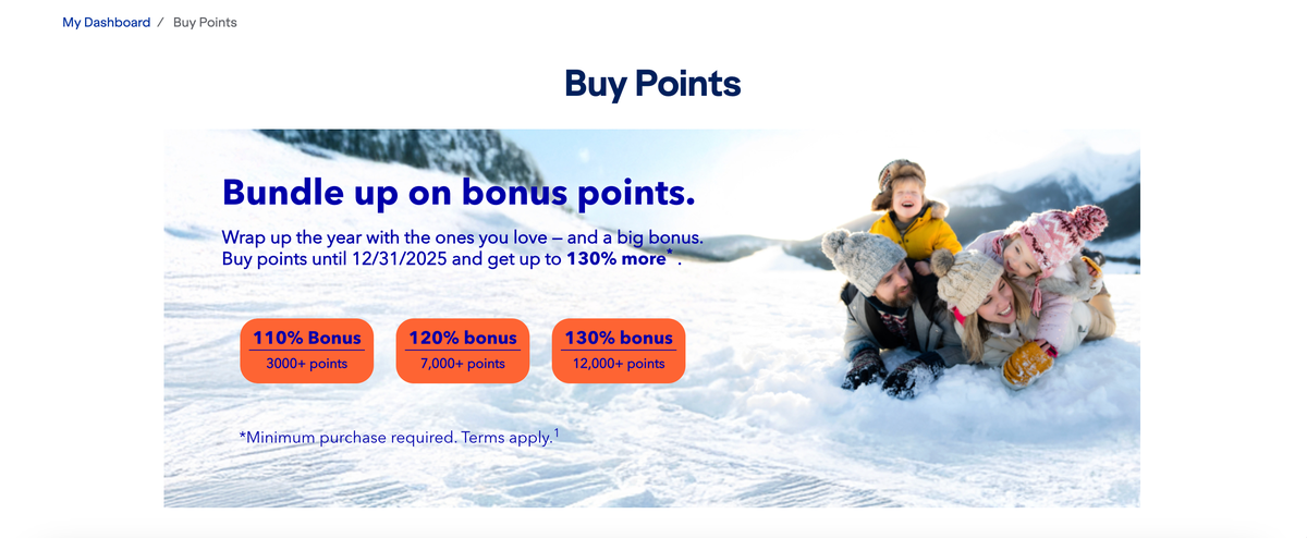 jetblue purchase points