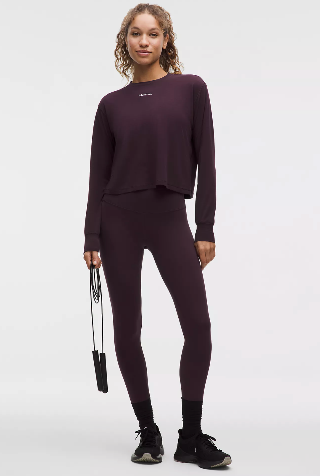 lululemon wunder train high rise tight in black plum lululemon wunder train high rise tight in black plum