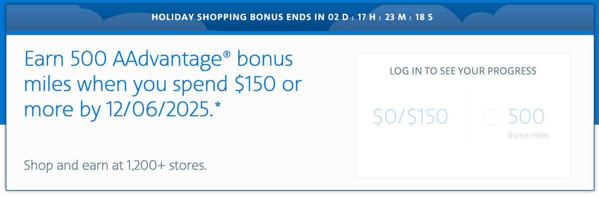 AAdvantage eShopping bonus December 2025 AAdvantage eShopping bonus December 2025