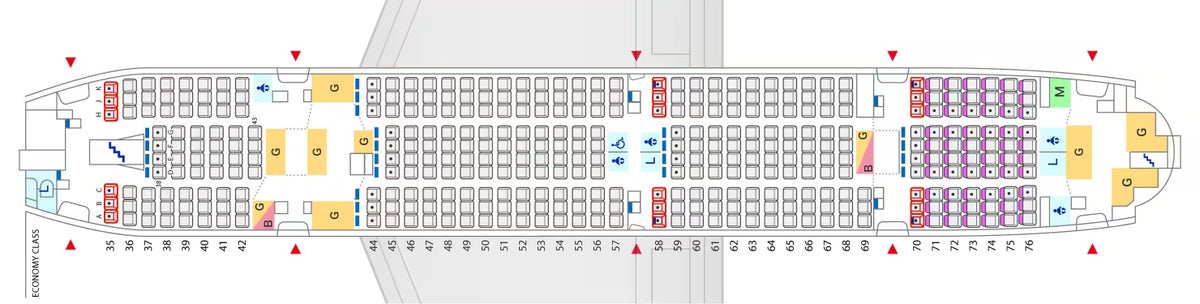 ANA A380 lower deck seating